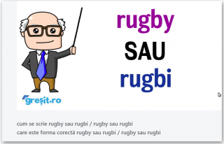 Rugbyul pe înțelesul tuturor: De ce este de preferat să scriem rugby, și nu rugbi?